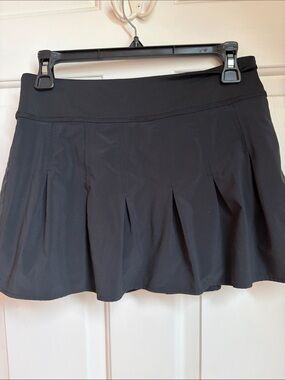 Athleta Black Pleated Skort